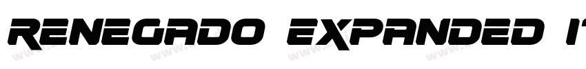 Renegado Expanded It字体转换